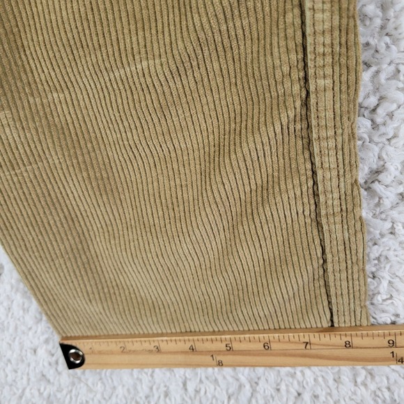 Levi's Corduroy Pants Mens 31x27 Tan Excellent Cutoff Raw Hem Casual 5-Pocket - Picture 8 of 14